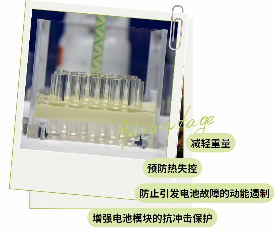 圓柱體(ti) 電池發泡灌封
