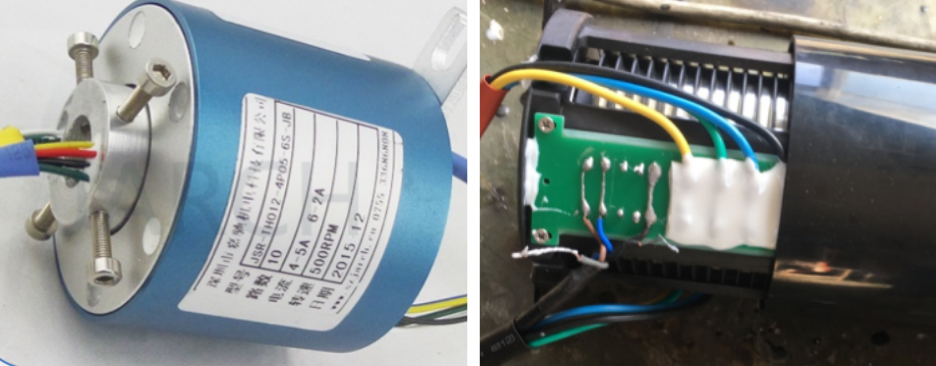 |滑環電機焊板密封、引線封堵