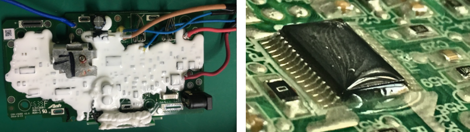 有機矽灌封膠應用|PCB線路板薄層披披覆或灌封